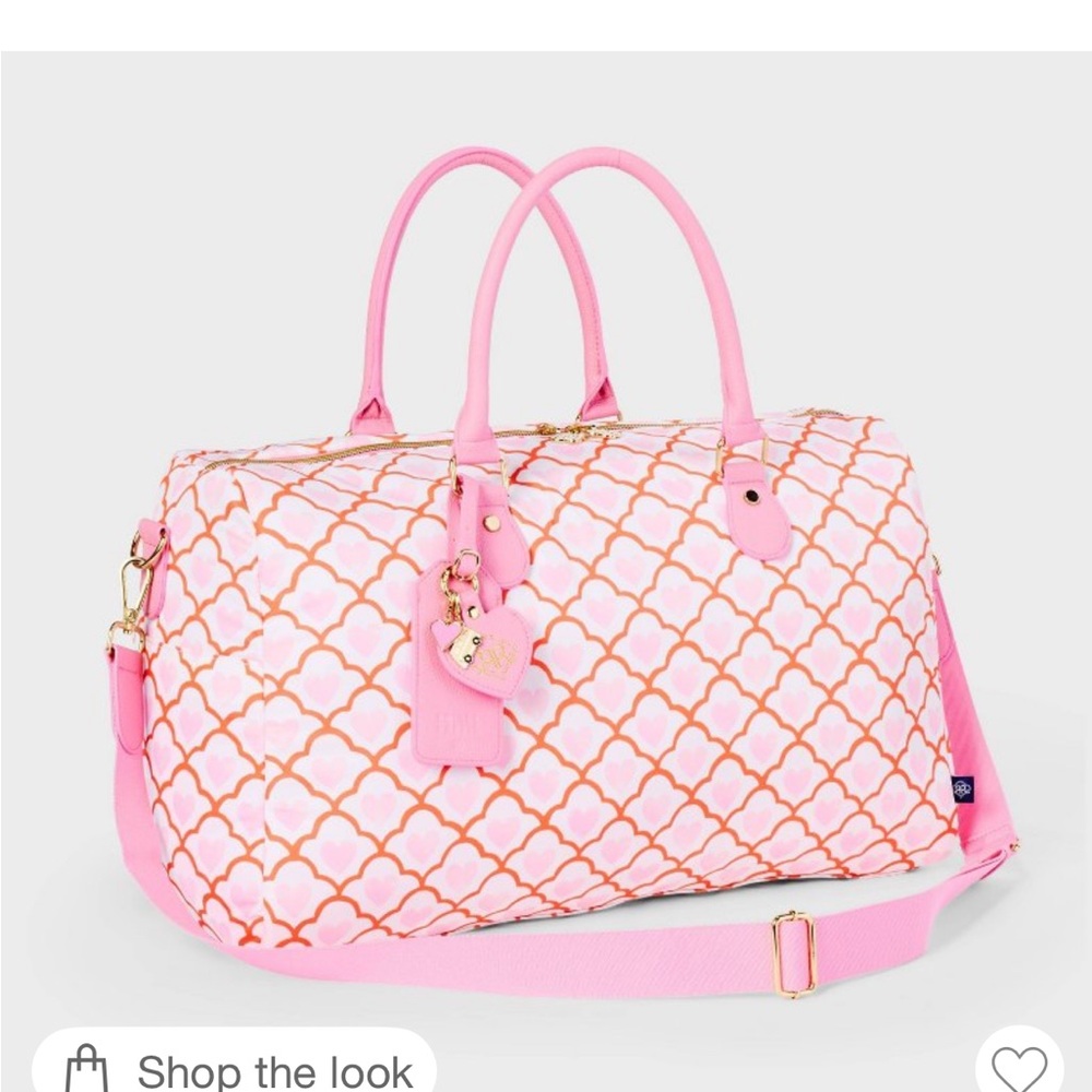 Roller Rabbit x Target nwt pink  Quilted Pattern Weekender Bag